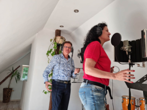 Gäste im Musikstudio Netzkater